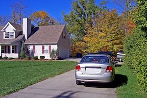 Car in driveway