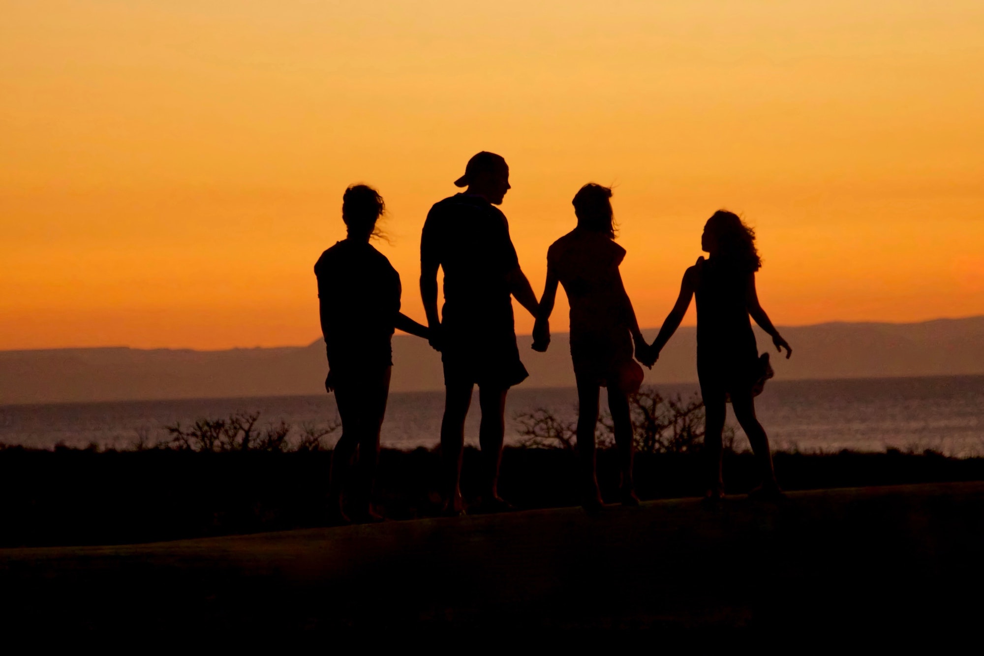 group holding hands