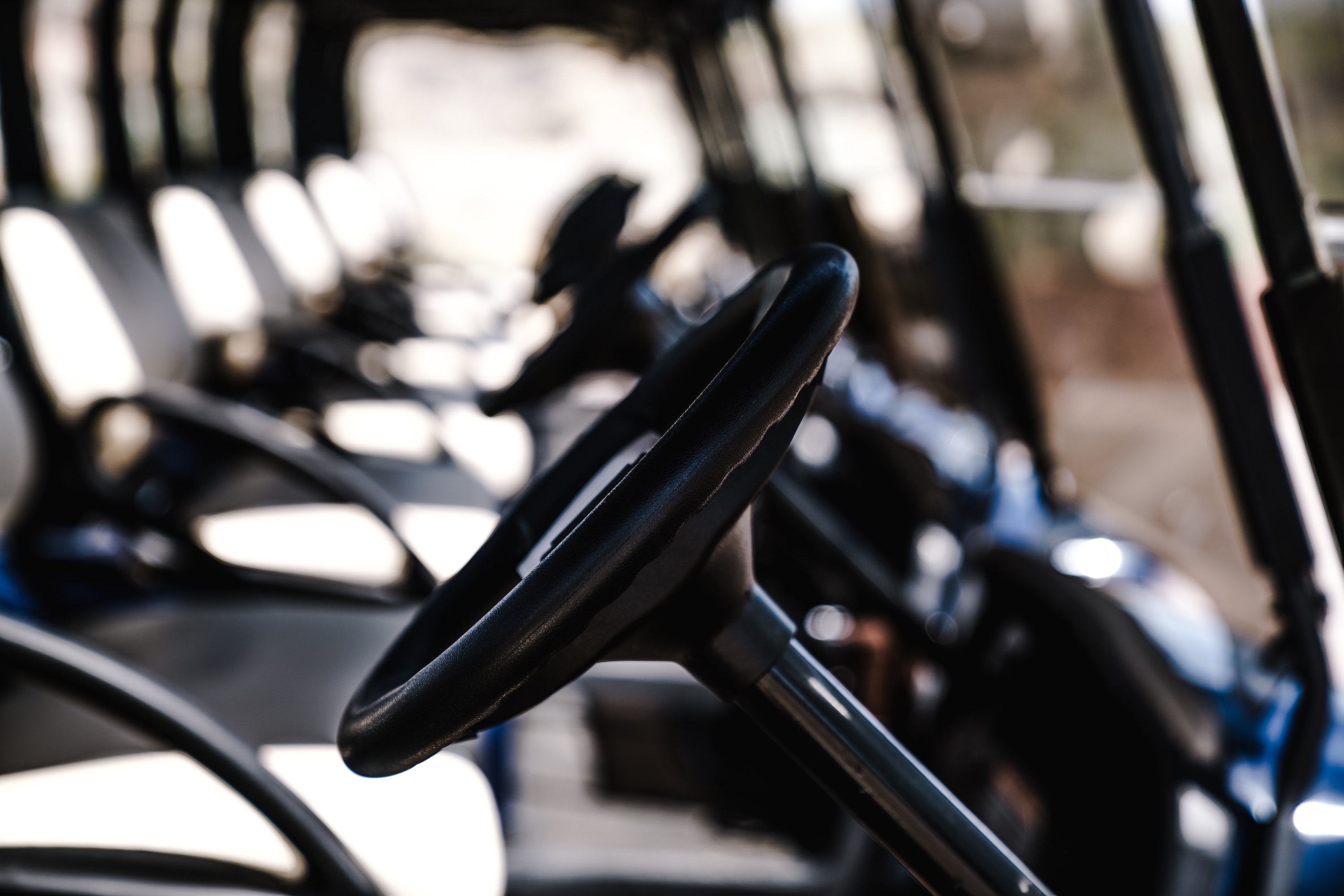 golf cart close up
