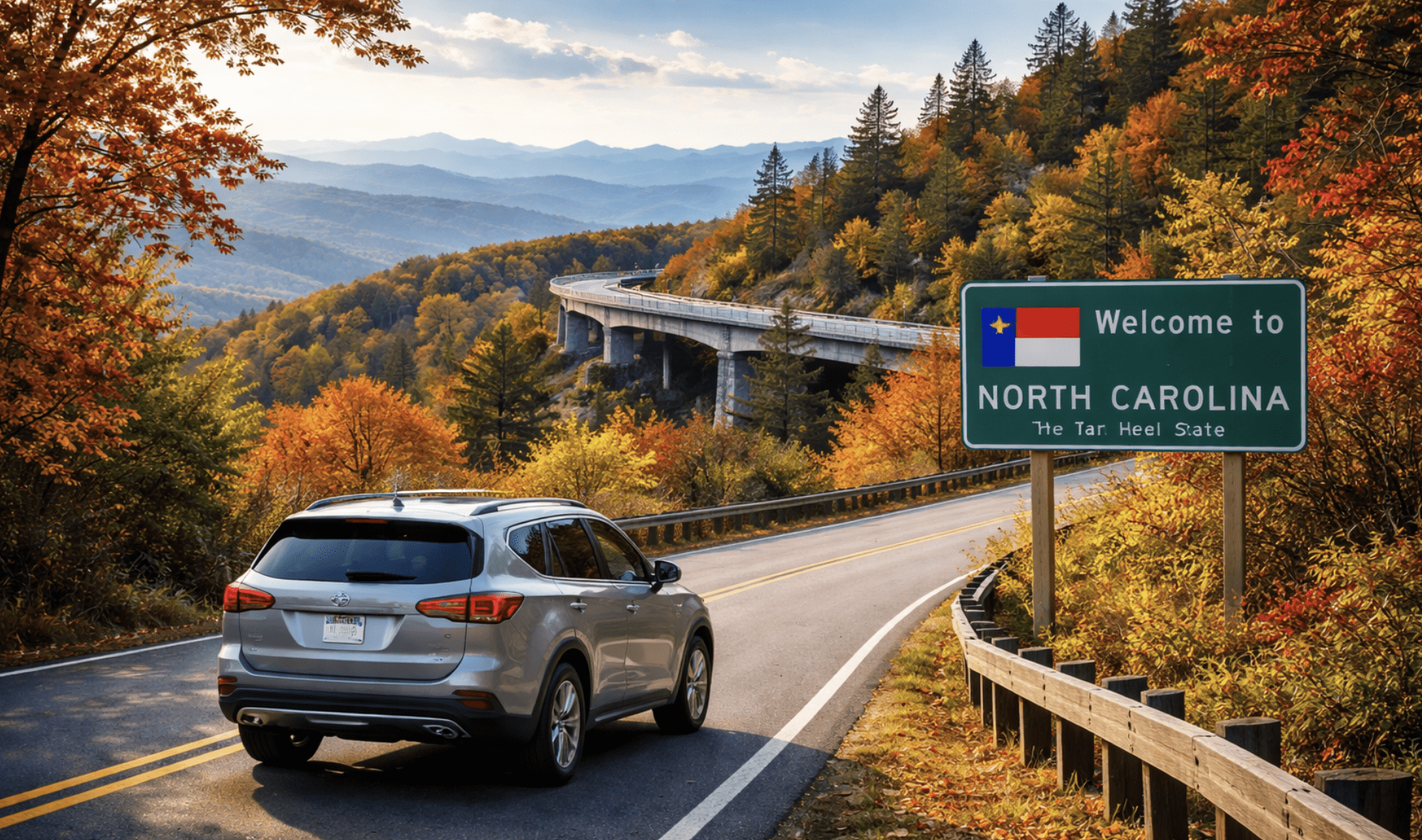 Car Driving in North Carolina