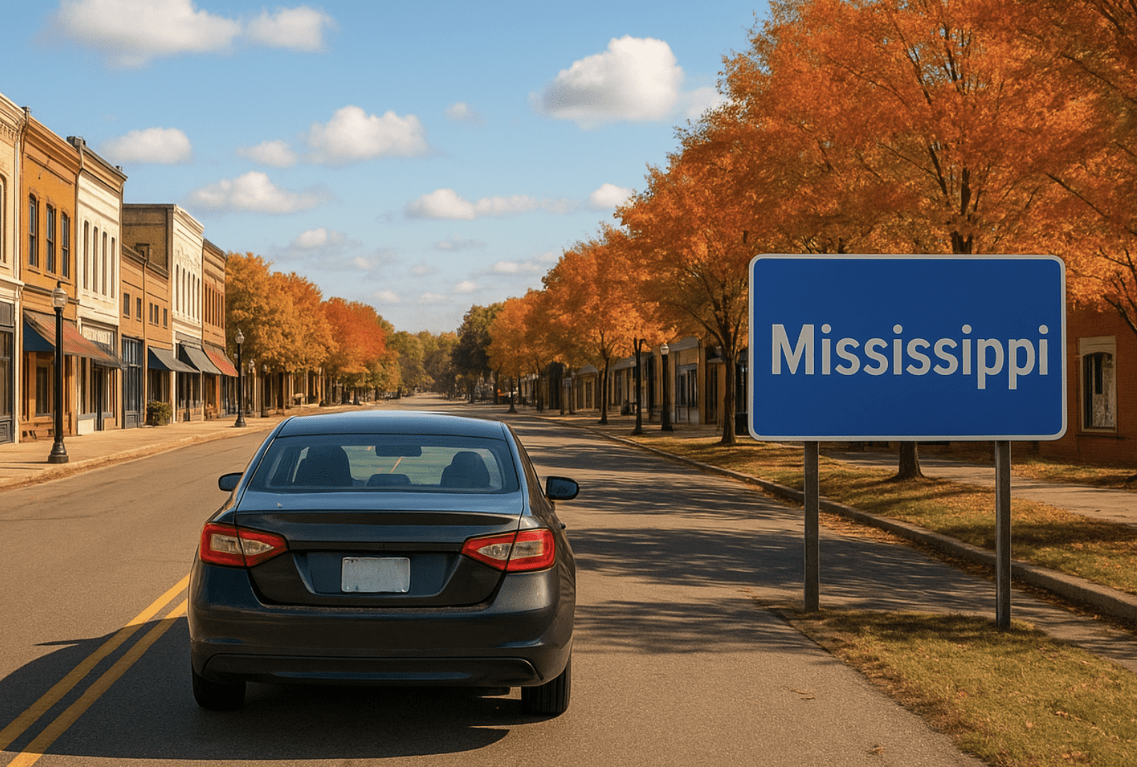 Car Driving in Mississippi