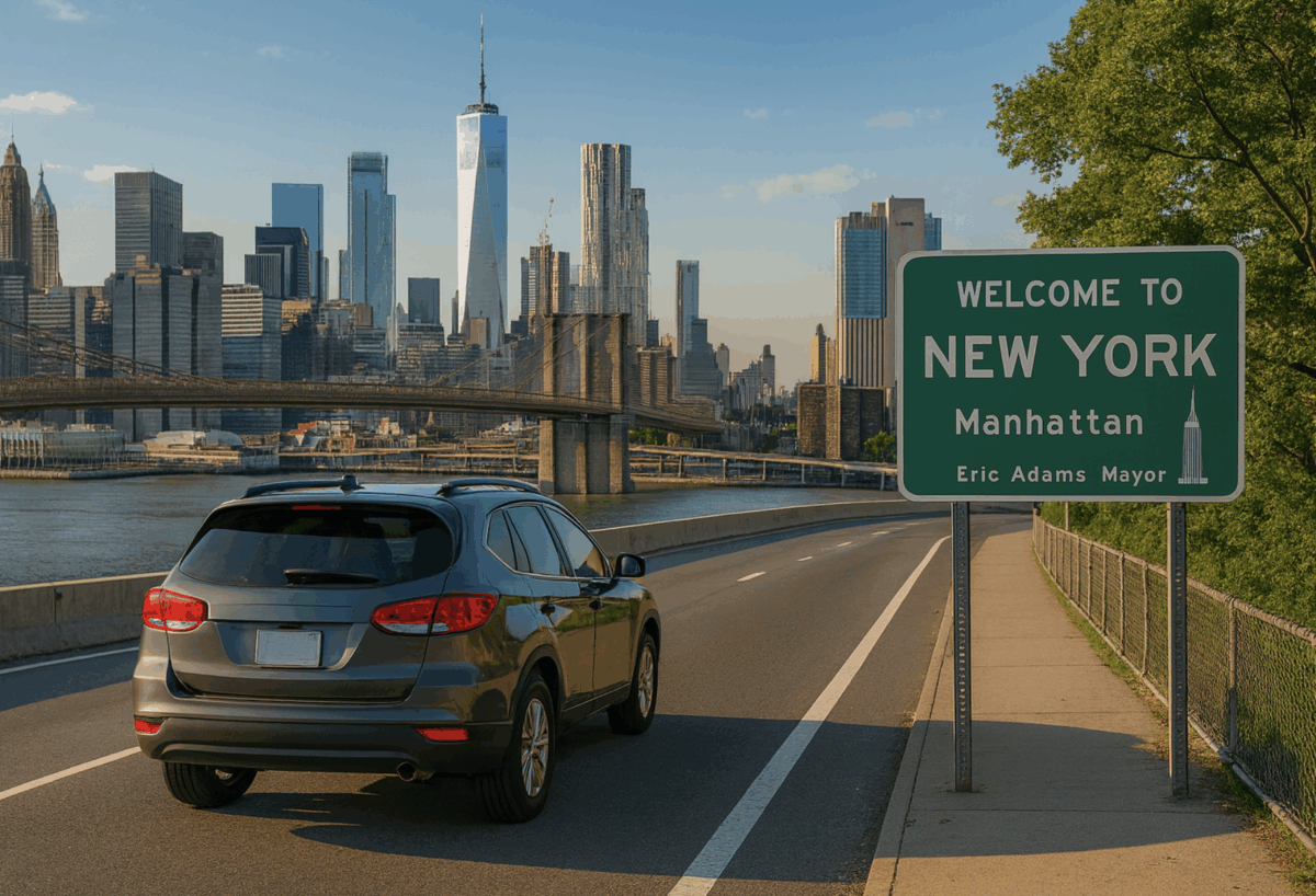Car Driving in New York